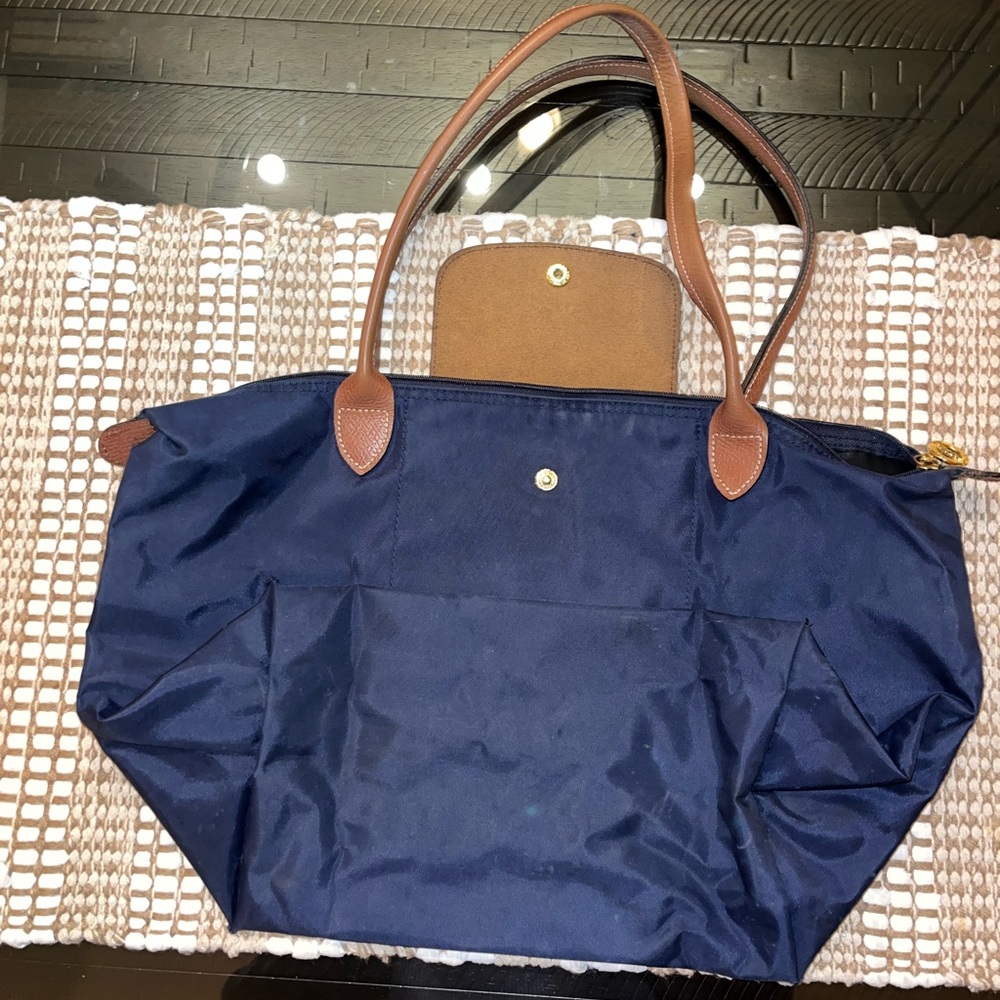 Longchamp Le Pliage original M Handbag Navy Blue